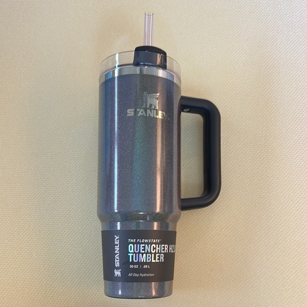 Stanley Quencher H2.0 Tumbler - Silver and Black